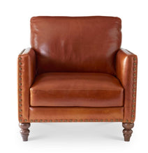 Load image into Gallery viewer, Italian Leather Arm Chair
