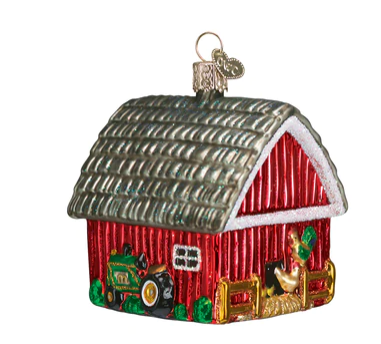 Barn Christmas Ornament