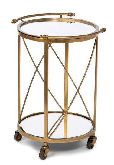 Hampton Round Tray Serving Cart