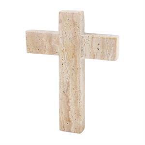 Cream Travertine Cross