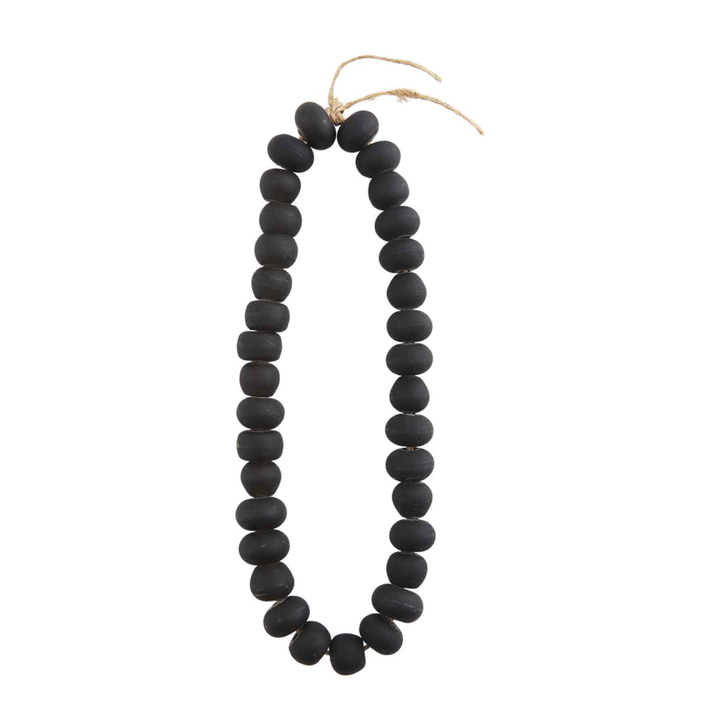 Black Glass Beads