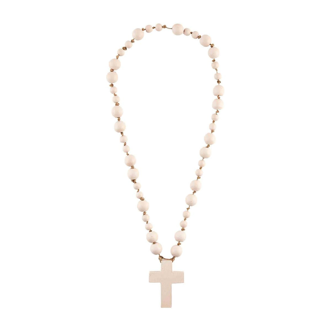 Pink Beaded Cross
