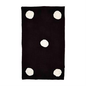 Black Tufted Dot Throw