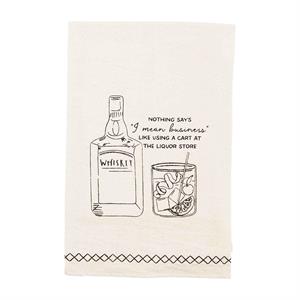 Whiskey Drink Dish Towel