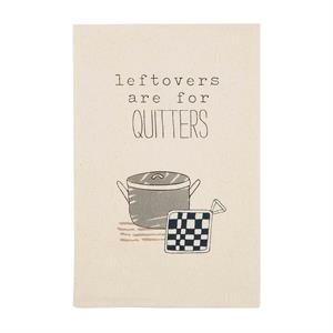 Quitters Funny Kitchen Dish Towel