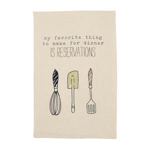 Reservations Funny Kitchen Dish Towel