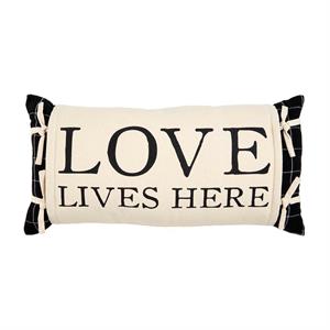 Love Lives Here Wrap Pillow