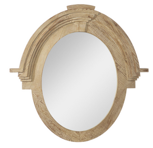 37.5" Distressed Oval Mirror