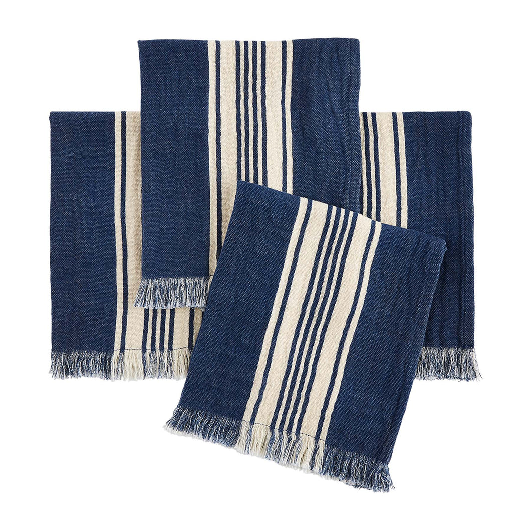 Fringe Navy Napkin Set