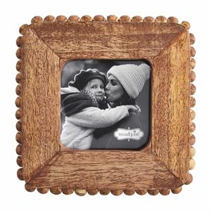 Square Small Beaded Wood Frame