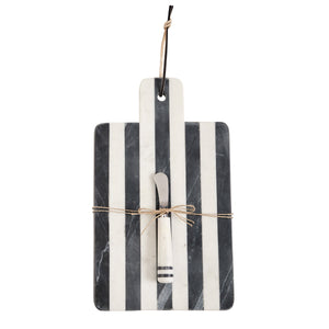 Paddle Stripe Marble Board Set
