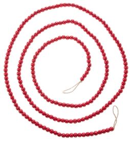 9' Red Bead Garland