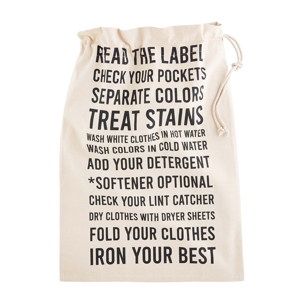 Instructions Laundry Tote