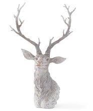 Load image into Gallery viewer, Gray Washed Deer Bust
