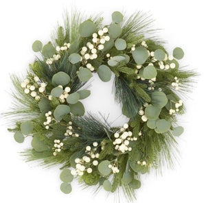 Eucalyptus & White Berry Wreath