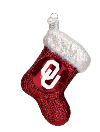Oklahoma Stocking Christmas Ornament