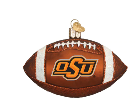 OK State Football Christmas Ornament