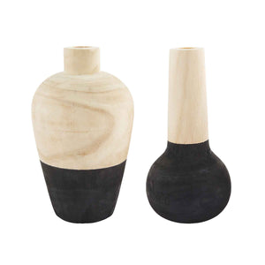 Black Two-Tone Vase