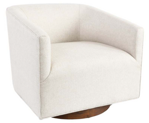 Leonard Swivel Accent Chair Beige