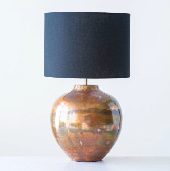 Metal Table Lamp w/ Fabric Shade