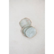 Load image into Gallery viewer, Quartz Coasters with Gold Edge, Set of 4

