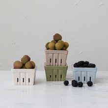 Load image into Gallery viewer, Stoneware Textured Berry Basket
