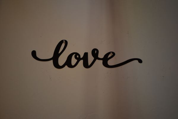 Small Iron Script Wall Decor
