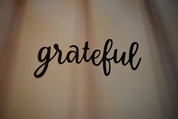 Large Iron Script Wall Decor