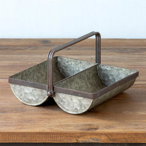 Galvanized Metal Trough Caddy