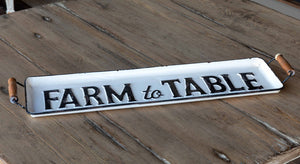 Farm to Table Metal Tray