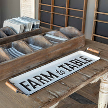 Load image into Gallery viewer, Farm to Table Metal Tray
