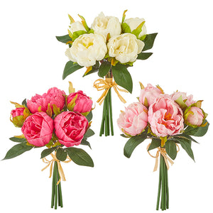 10" Real Touch Peony Bundle