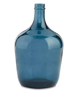 Blue Carafe Bottle Vase