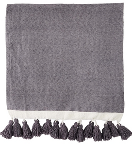 Border Tassel Throw