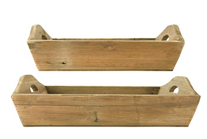 Decorative Wood Tray with Handle