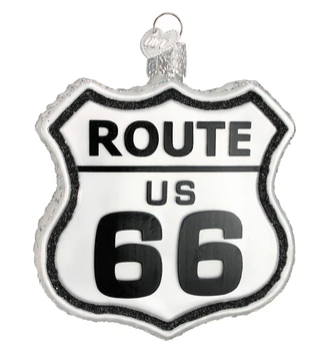 Historic Route Sign Christmas Ornament