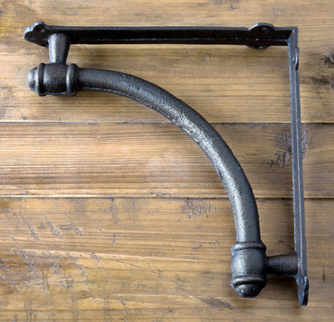 Arched Iron Shelf Bracket
