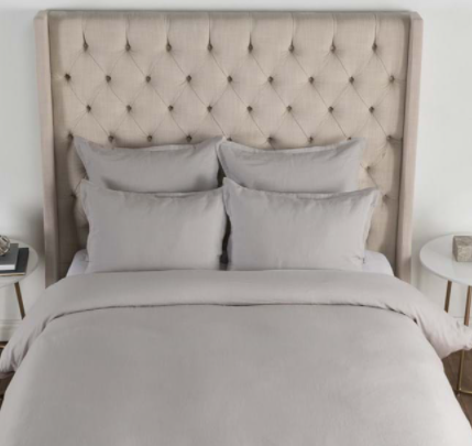 Arcadia Dove Gray 3pc King Duvet Set