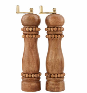 Beaded Salt & Pepper Grinder Set