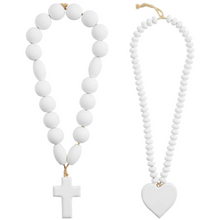 Load image into Gallery viewer, White Bead Decor
