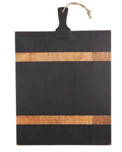 Black Wood Strap Board