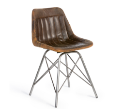 Industrial Leather Desk Chair