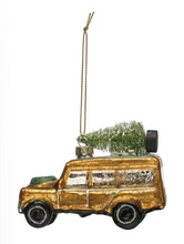 Load image into Gallery viewer, Glass Vintage Vehicle Ornament
