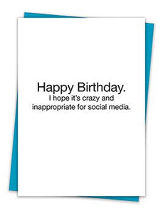 Crazy For Social Media Card