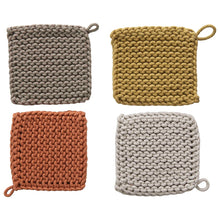 Load image into Gallery viewer, Cotton Crocheted Pot Holder
