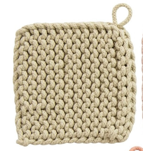 Square Cotton Crocheted Pot Holders