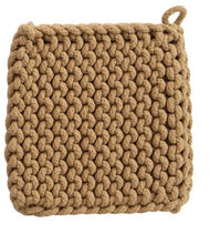 Load image into Gallery viewer, Square Cotton Crocheted Pot Holder
