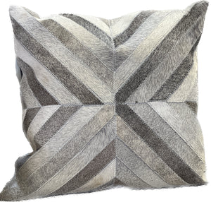 Hair-On Hide Patchwork Pillow