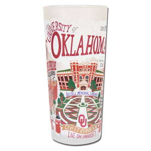 University of O Drinking Glass