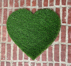 Heart Grass Mat